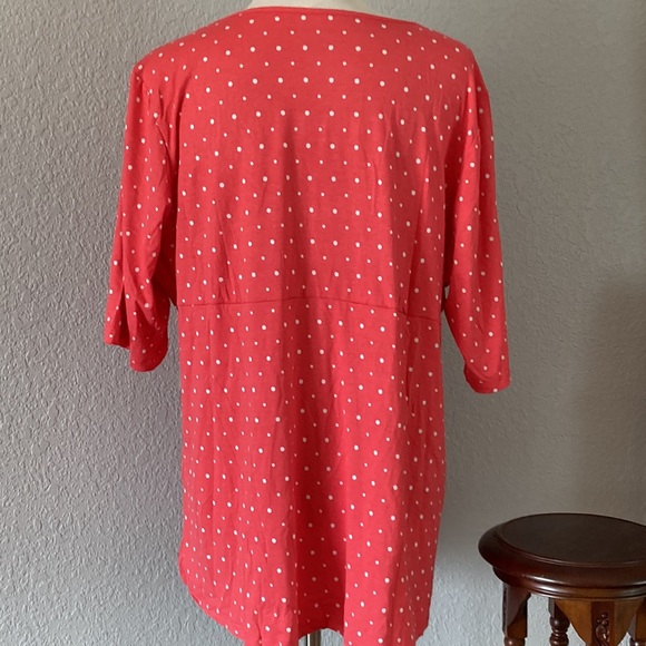 New Plus Size Jessica London Pleated Tunic top - Picture 4 of 7